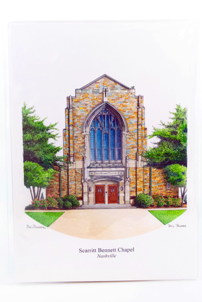 Signed Print Of Wightman Chapel Scarritt Bennett Center