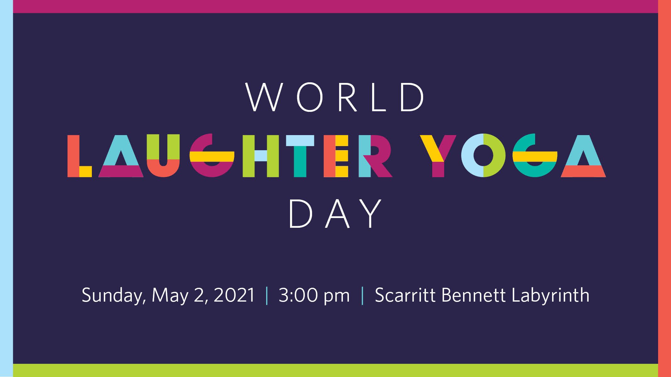 World Laughter Yoga Day: 3pm, Sunday, May 2, at the Scarritt Bennett Center Labyrinth