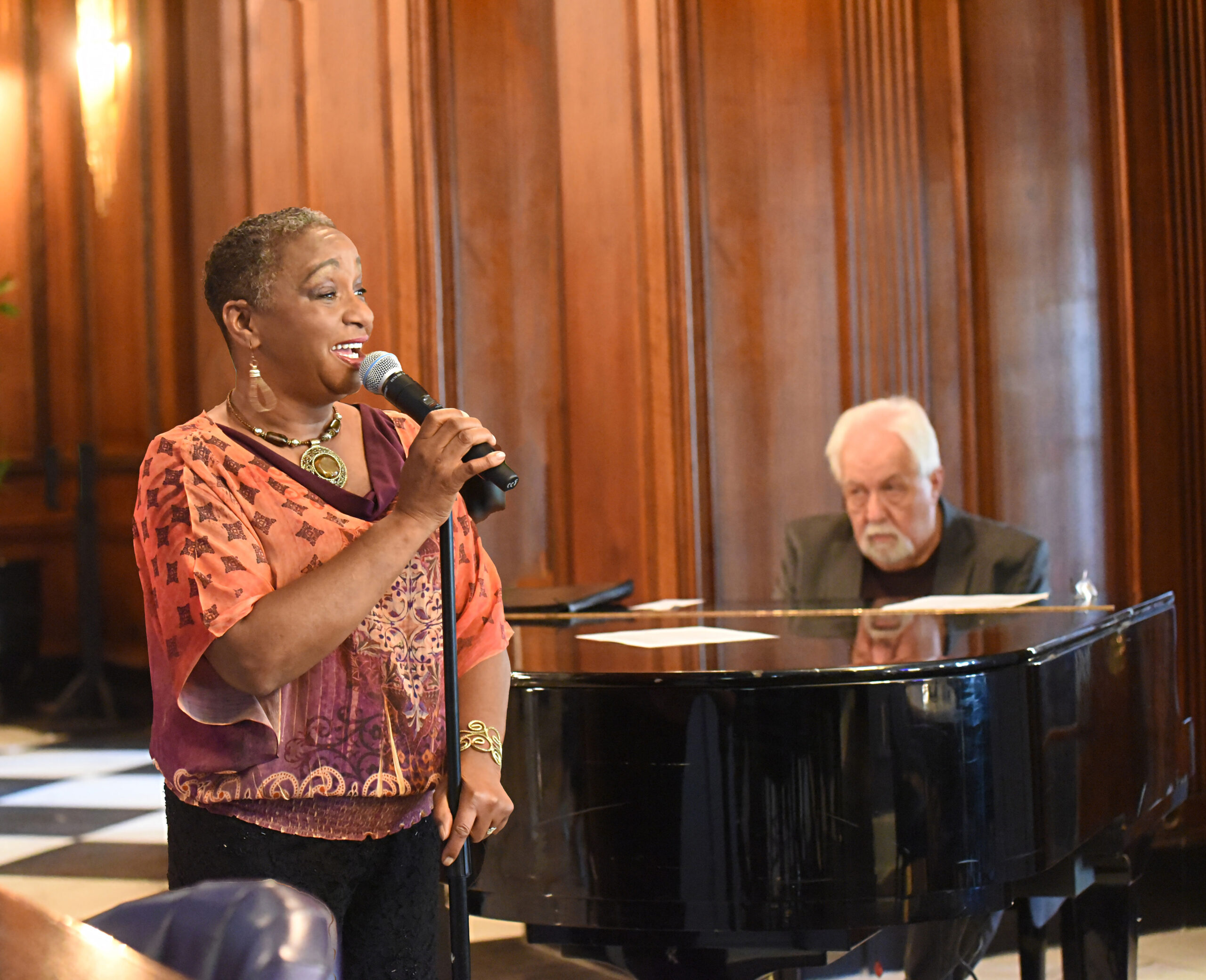 Connye Florance (singer) and Kevin Madill (pianist) performing together