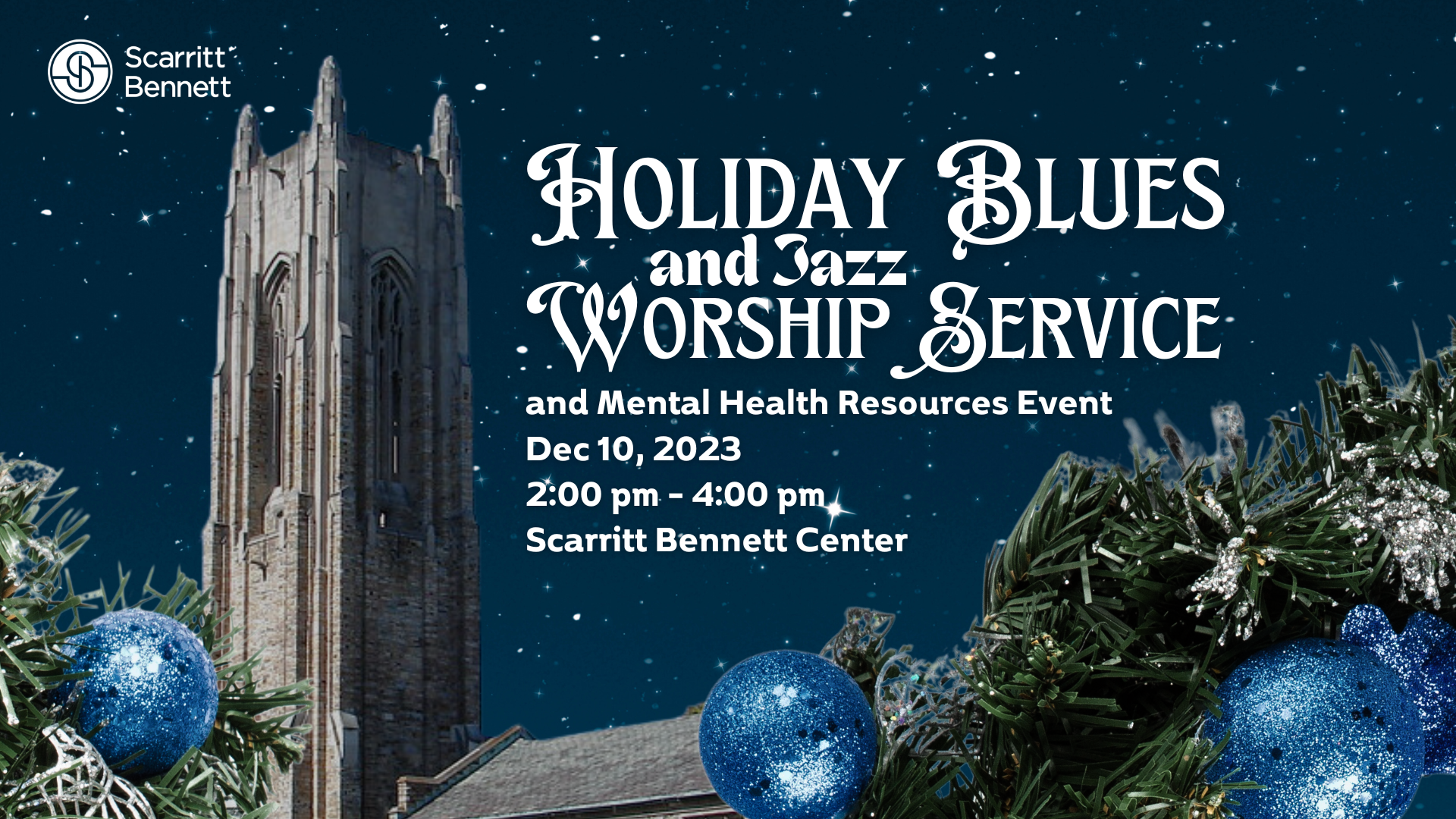 Holiday Blues and Jazz Worship Service and Mental Health Resources Event cover image