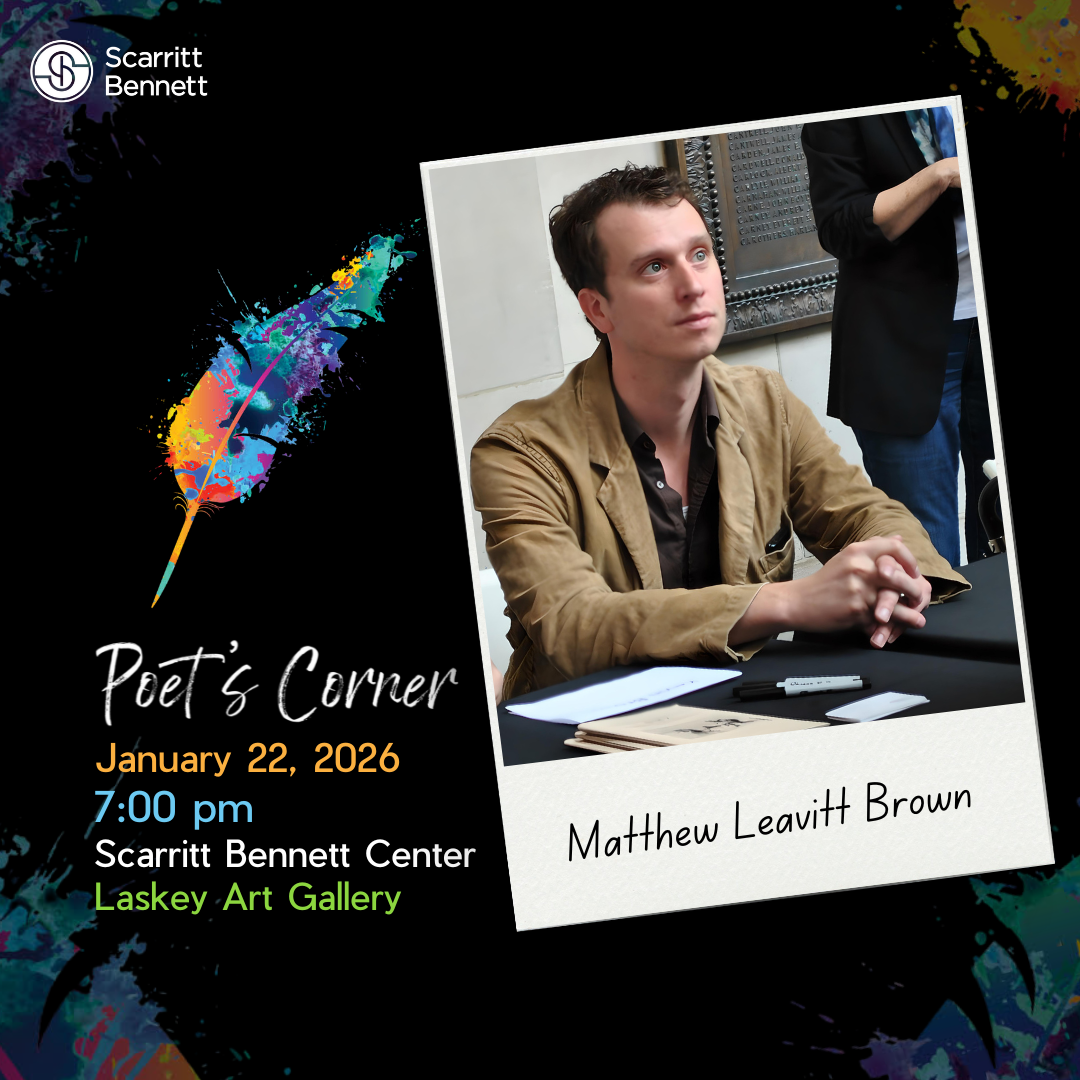 Poet’s Corner Featuring Matthew Brown - Scarritt Bennett Center